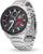 Casio Edifice Reloj para hombre vista cercana: caja de acero inoxidable plateado, esfera negra