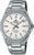 Reloj Casio Edifice para hombre con correa de acero inoxidable plateada, esfera analógica y ventana de fecha