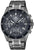 Casio Edifice Reloj de hombre cronógrafo con esfera negra y correa de metal.