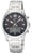 Reloj de hombre con correa de acero inoxidable y esfera oscura