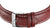 Pulsera de cuero con hebilla de pasador y pasadores, cuero auténtico marrón oscuro, hebilla plateada