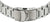 Pulsera de hombre con brazalete de acero inoxidable, cierre desplegable y eslabones integrados