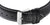 Pulsera de cuero negro para reloj de hombre con hebilla de metal y pespuntes decorativos