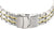 Pulsera de metal con cierre de reloj para hombre, plateada y dorada a rayas
