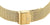Cierre dorado en la pulsera de malla del reloj de pulsera para hombre, hebilla rectangular
