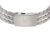 Pulsera de hombre con brazalete y cierre de titanio plateado, grabado rectangular