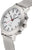 Reloj de pulsera de acero inoxidable para mujer: caja redonda, esfera blanca, correa de malla plateada