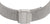 Pulsera de acero inoxidable para mujer con correa de malla y cierre rectangular