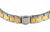 Pulsera de reloj de señora, brazalete de metal bicolor con cierre