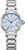Reloj de mujer con pulsera de acero inoxidable plateado y esfera azul iridiscente, Citizen