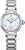 Reloj Citizen Eco-Drive para mujer, correa de acero inoxidable plateada, esfera azul con números romanos