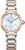 "Reloj de mujer con esfera azul, bisel en oro rosa y brazalete de metal con Eco-Drive"