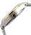Reloj Citizen Eco-Drive para mujer, vista lateral con pulsador dorado