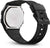 Funda de reloj Casio con tapa de acero inoxidable y correa de caucho negra