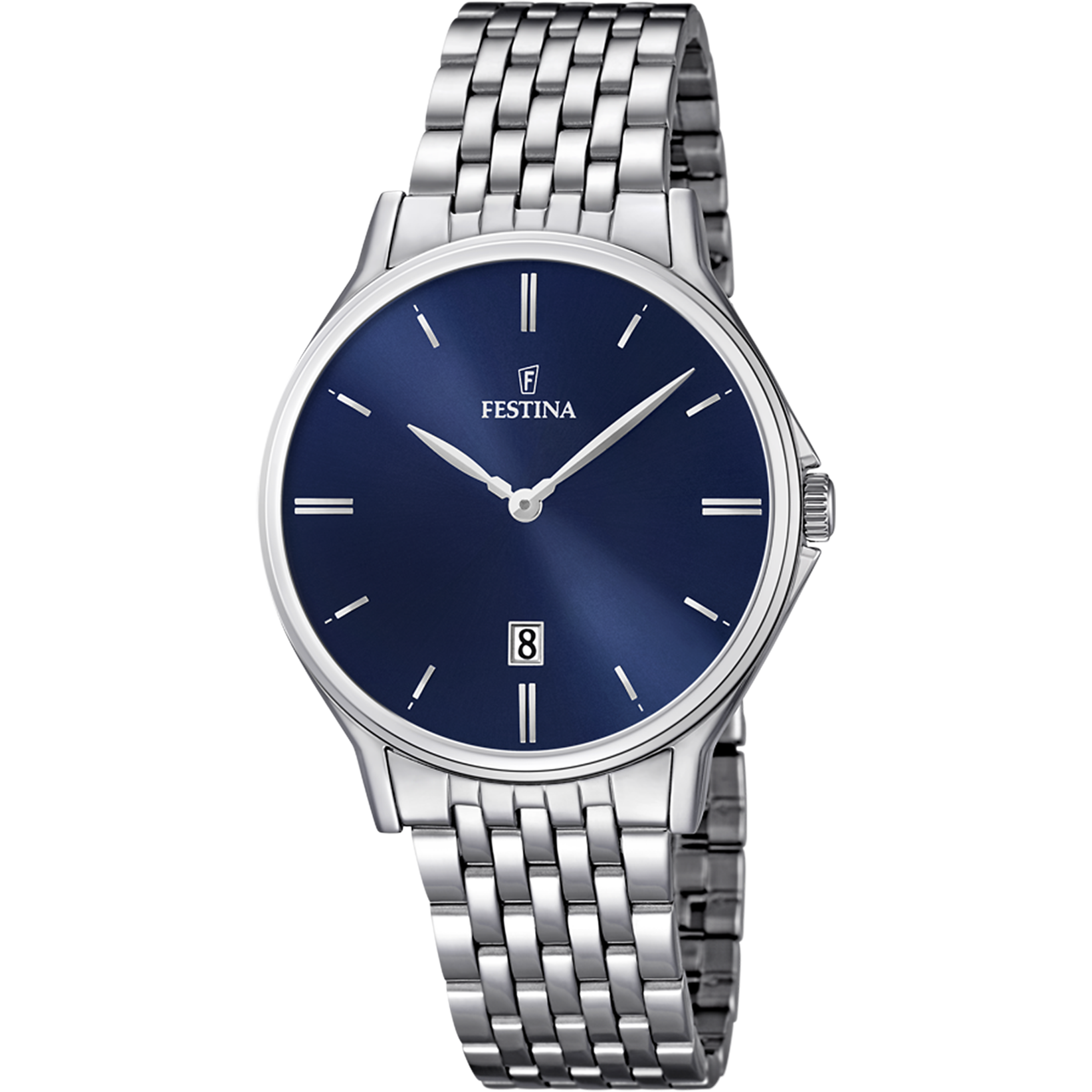 Festina Classics F16744/3 Herrenuhr Blau • Mineralglas • Japanisches Quarzwerk