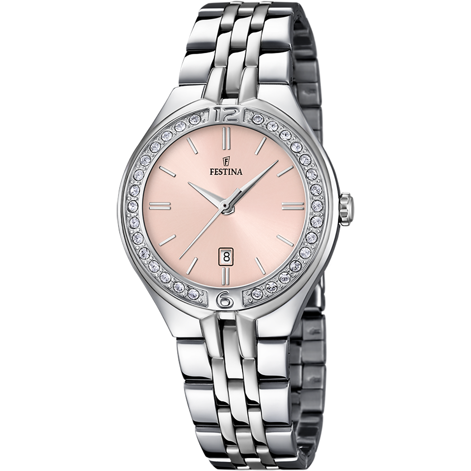 Festina Mademoiselle F16867/6 Damenuhr Rosa • Mineralglas • Quarzwerk MIYOTA