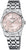 Reloj de mujer con pulsera de acero inoxidable, esfera beige y números romanos