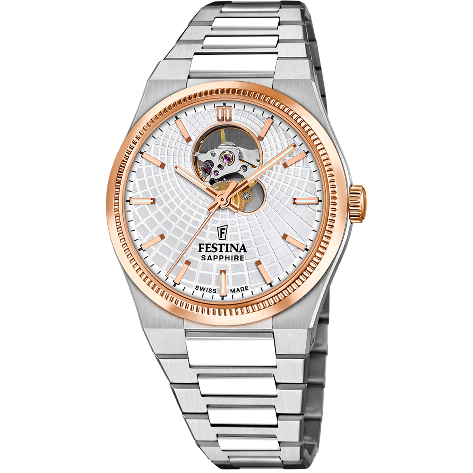 Festina Rivé F20061/1 Herren Armbanduhr • Saphirglas • Automatikwerk Swiss Made