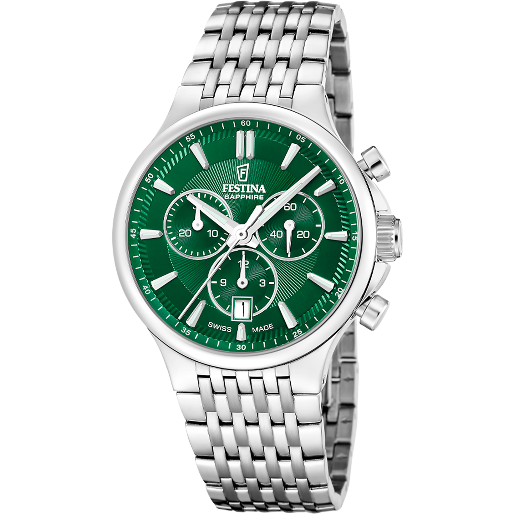 Festina Swiss Made Chronograph F20093/3 Herrenuhr • Saphirglas • Chronographenfunktion