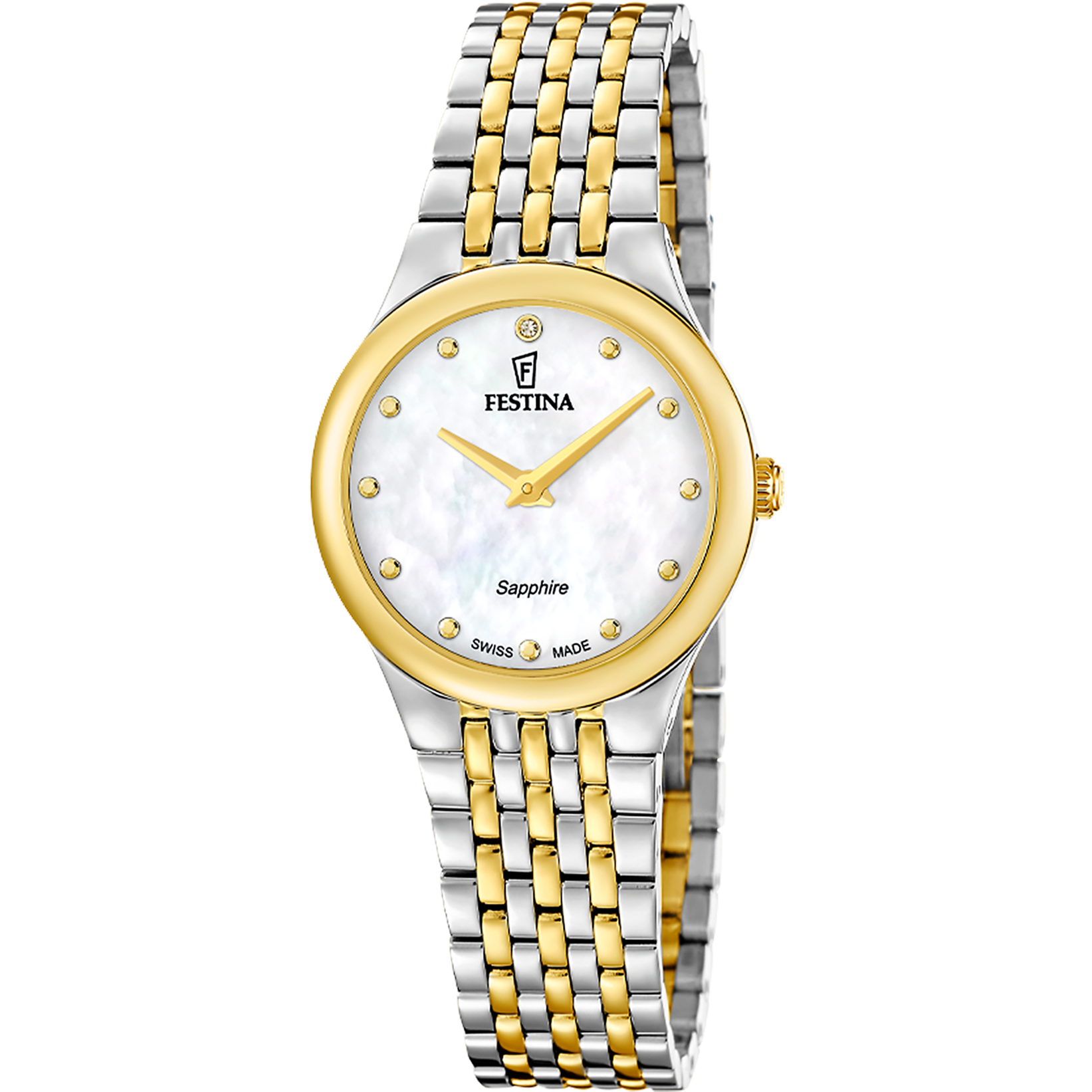 Festina Swiss Made Grace F20097/1 Damenuhr • Saphirglas • Swiss Made