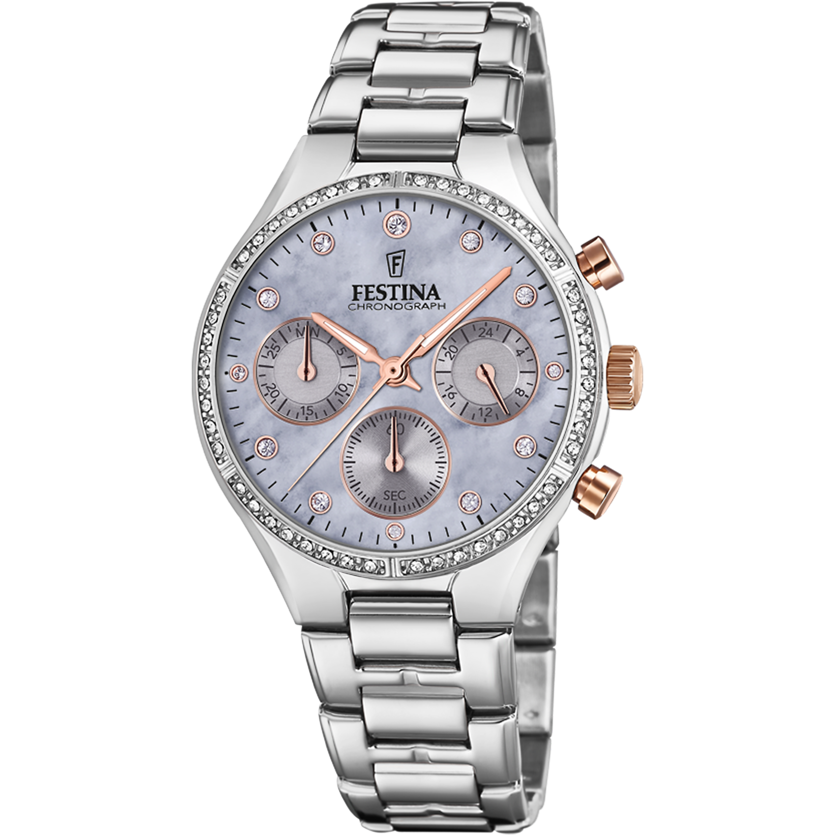 Festina Boyfriend F20401/3 Damenuhr • Chronograph • Mineralglas