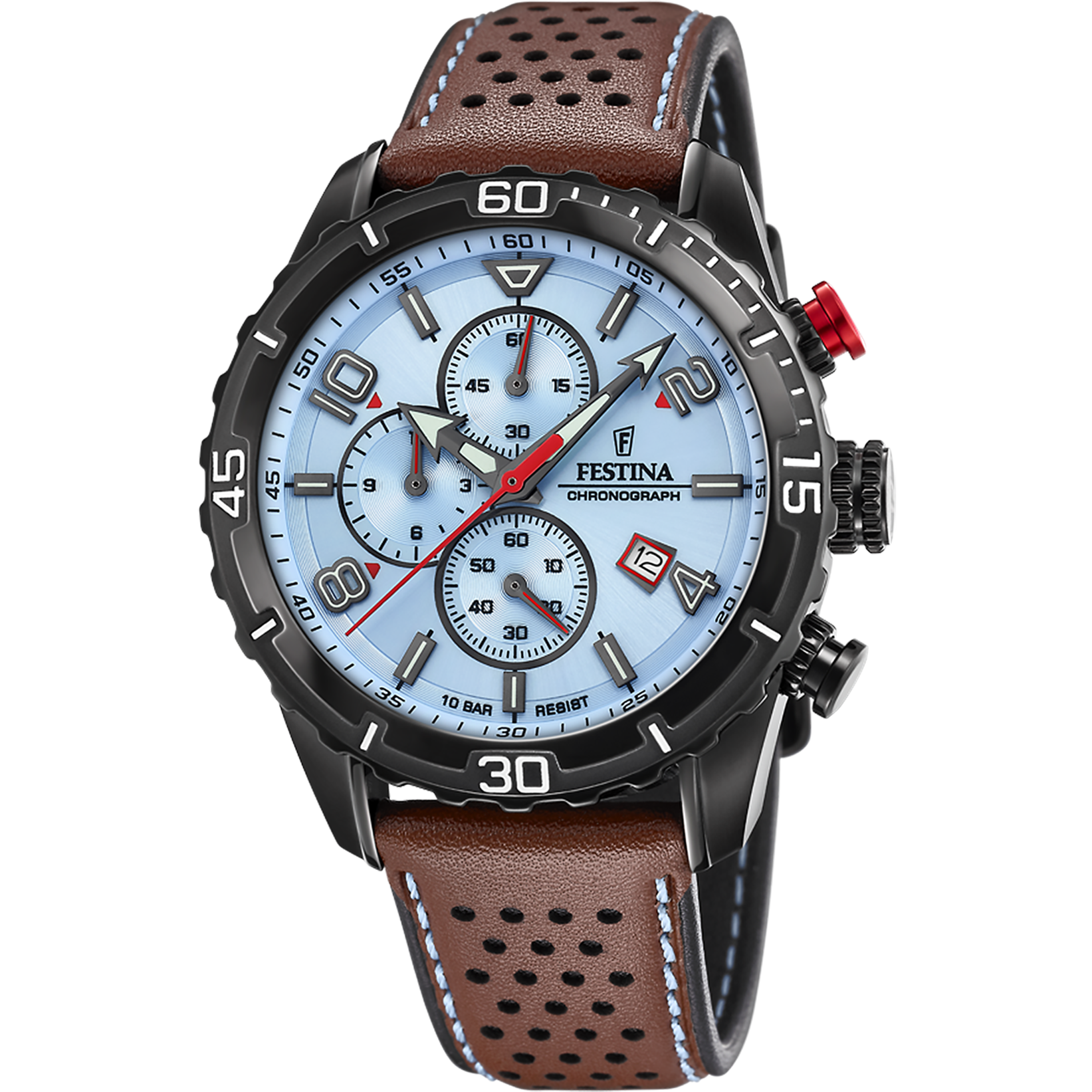 Festina Timeless Chronograph F20519/1 Herrenuhr Blau • Miyota Quarzwerk • Chronograph mit Datum