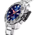 Festina Reloj de buceo para hombre con esfera azul y caja de acero inoxidable, visualización de fecha