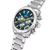 Cronógrafo Festina para hombre con esfera azul, correa de acero inoxidable y múltiples subesferas