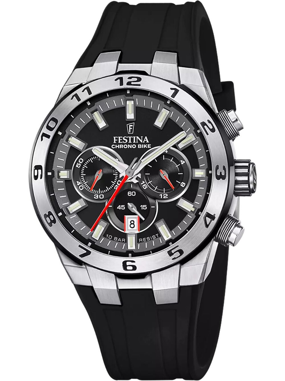 Festina Chrono Bike F20671/6 Herrenuhr Schwarz • Quarz-Chronograph • 10 ATM