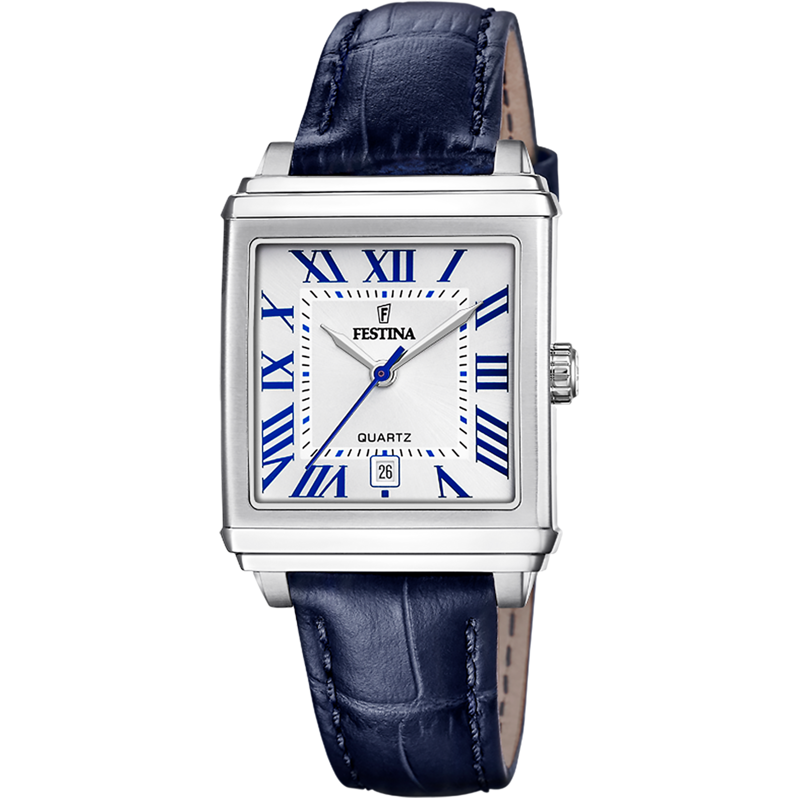 Festina F20682/2 Damenuhr Silber • Lederarmband • 5 ATM
