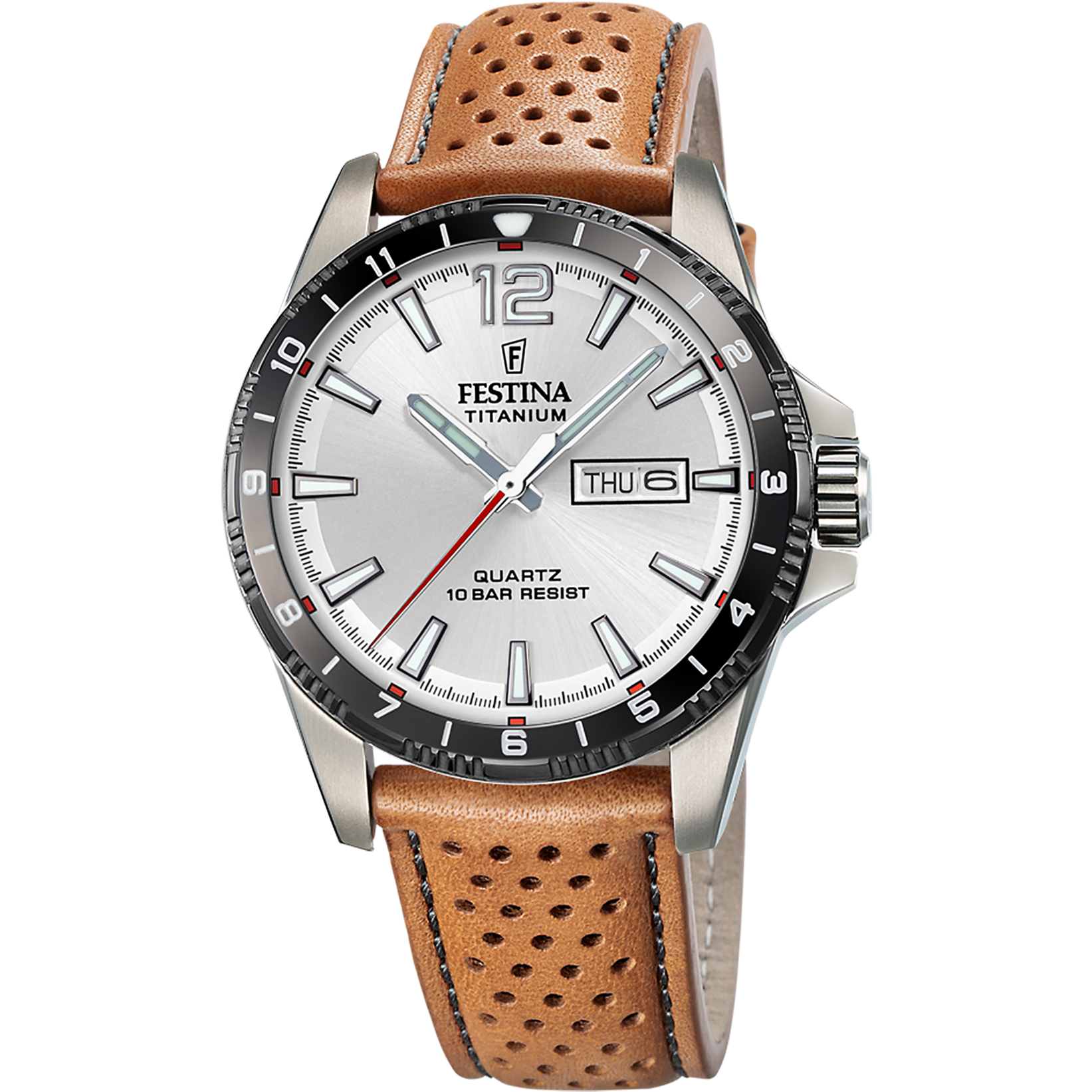 Festina F20699/1 Herrenuhr Titanium 43 mm • Quarzwerk • 10 ATM Wasserdicht