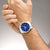 Reloj Festina para hombre con esfera azul en la muñeca, acero inoxidable