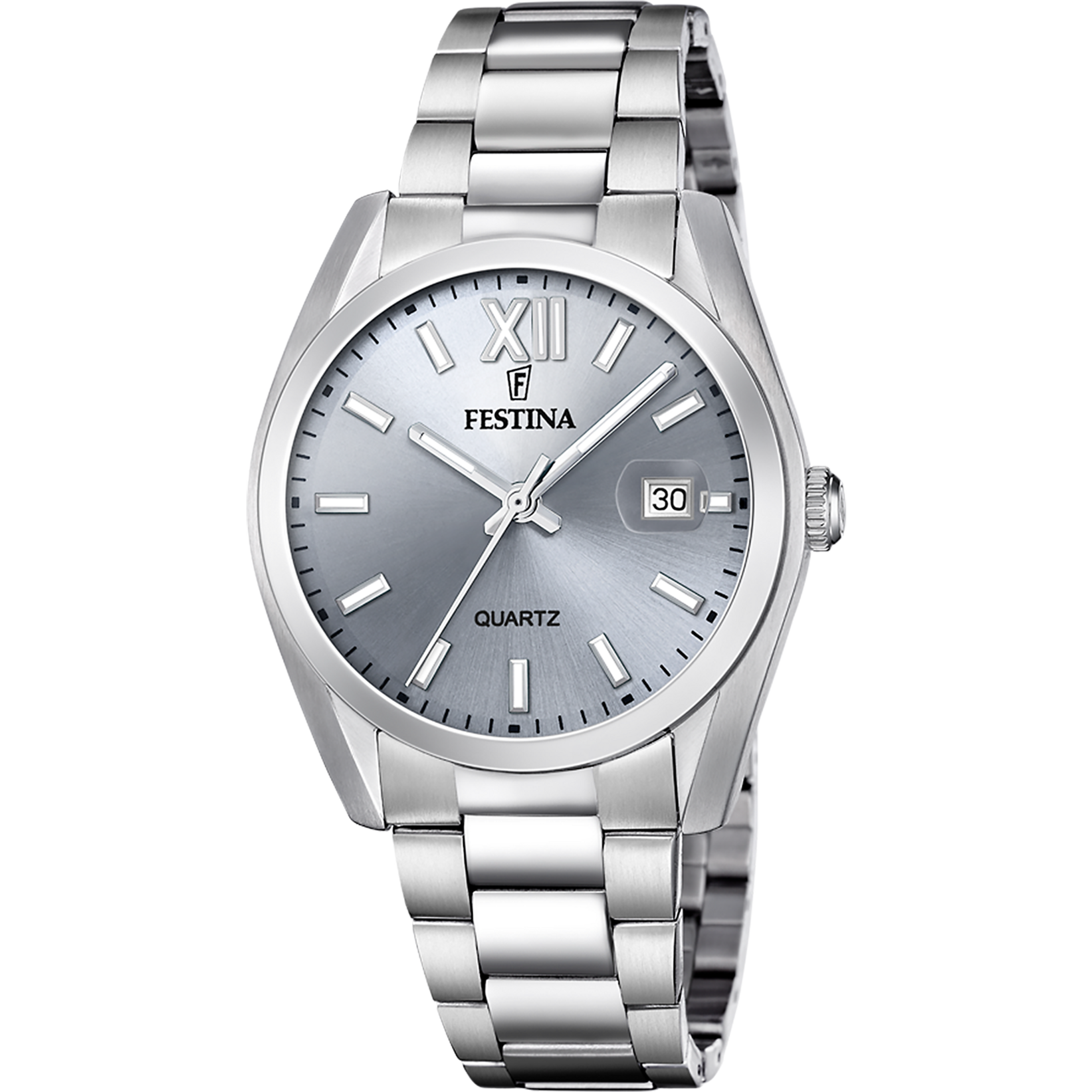 Festina F20707/1 Herrenuhr Classic 38mm • Edelstahlarmband • 5 ATM Wasserschutz