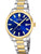Festina Acero Clasico F20738/3 Herrenuhr Blau • Mineralglas • Bicolor-Edelstahlband