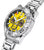 Reloj Festina para hombre con caja de acero inoxidable: esfera amarilla, bisel negro, diseño cronógrafo