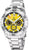 Reloj Festina para hombre con correa de acero inoxidable y esfera amarilla, subesferas de cronógrafo