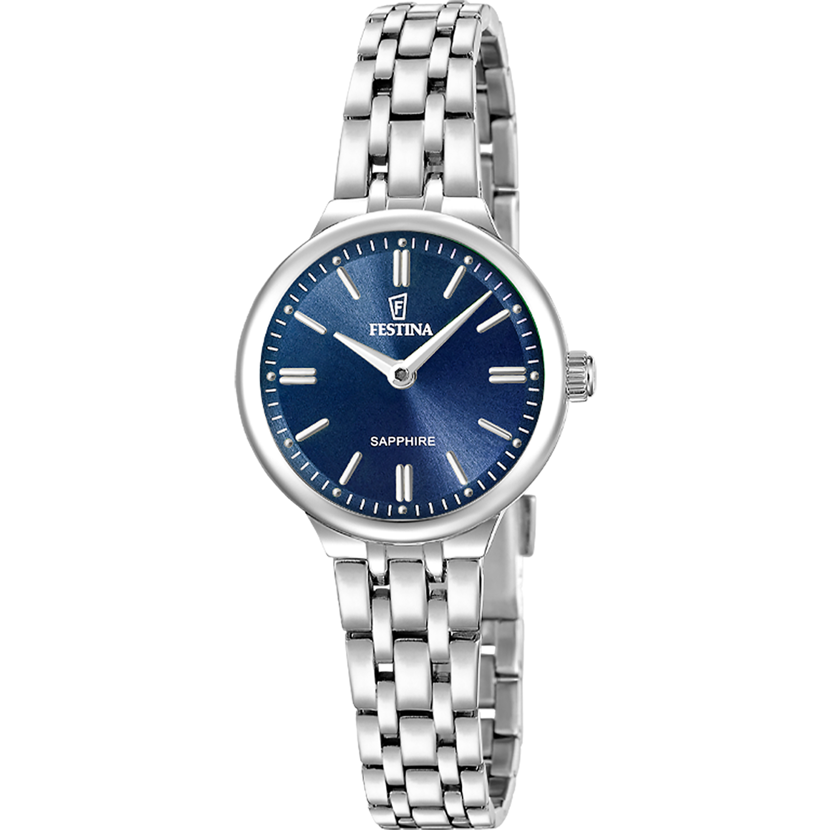 Festina Mademoiselle F20744/5 Damenuhr • Edelstahlarmband • Blau