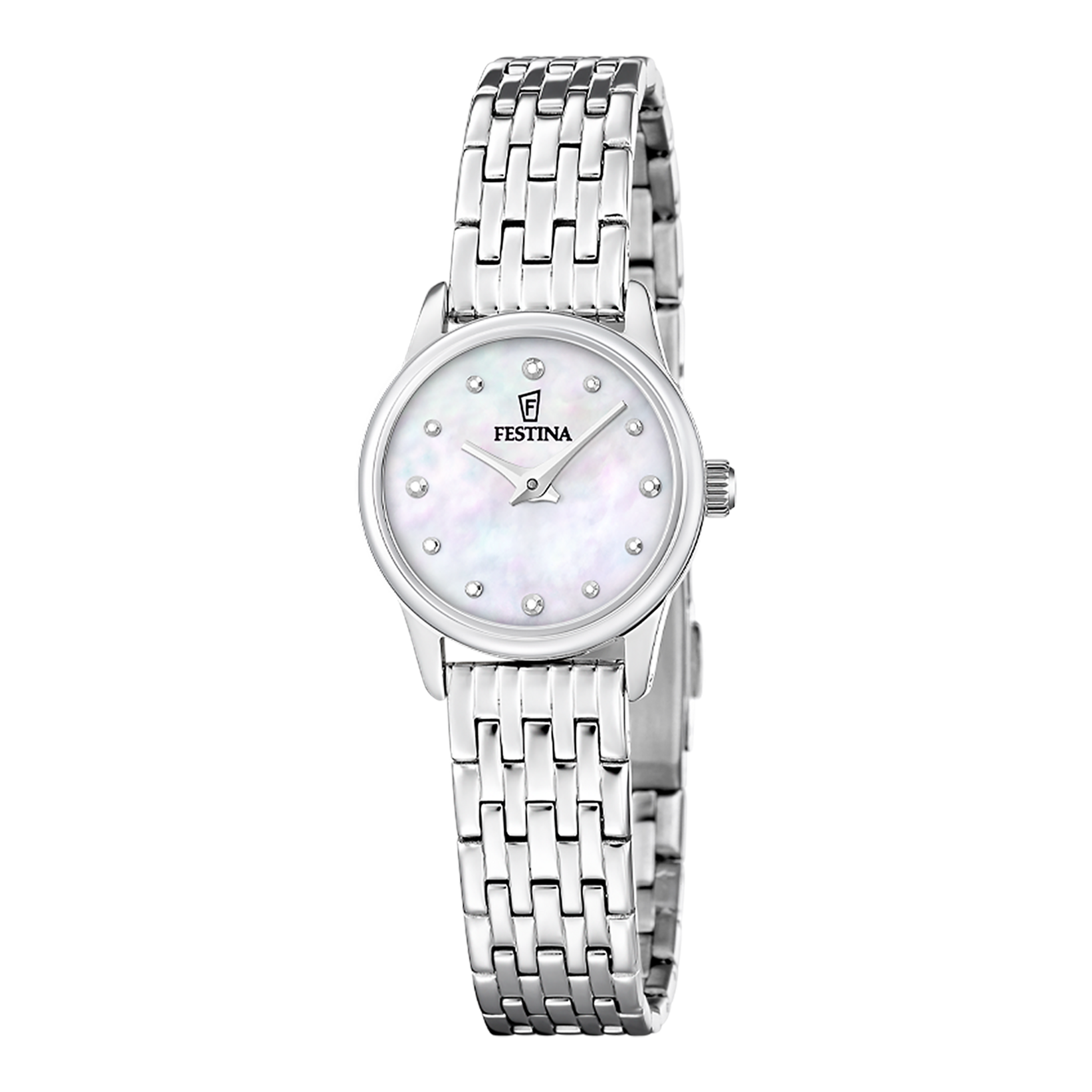 Festina Mademoiselle F20749/1 Damen Armbanduhr • Perlmutt-Zifferblatt • Edelstahl-Armband