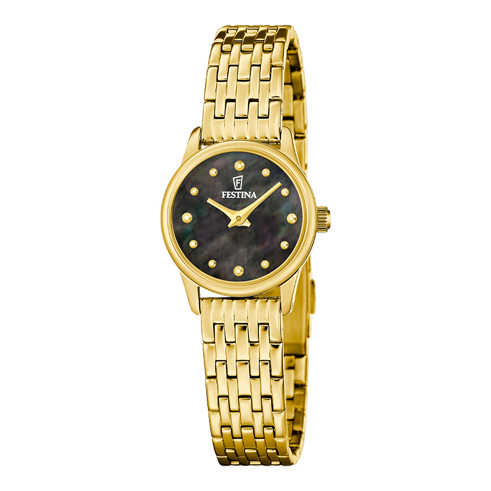 Festina Mademoiselle F20750/6 Damenuhr Schwarz • Edelstahlarmband • 5 ATM Wasserdicht