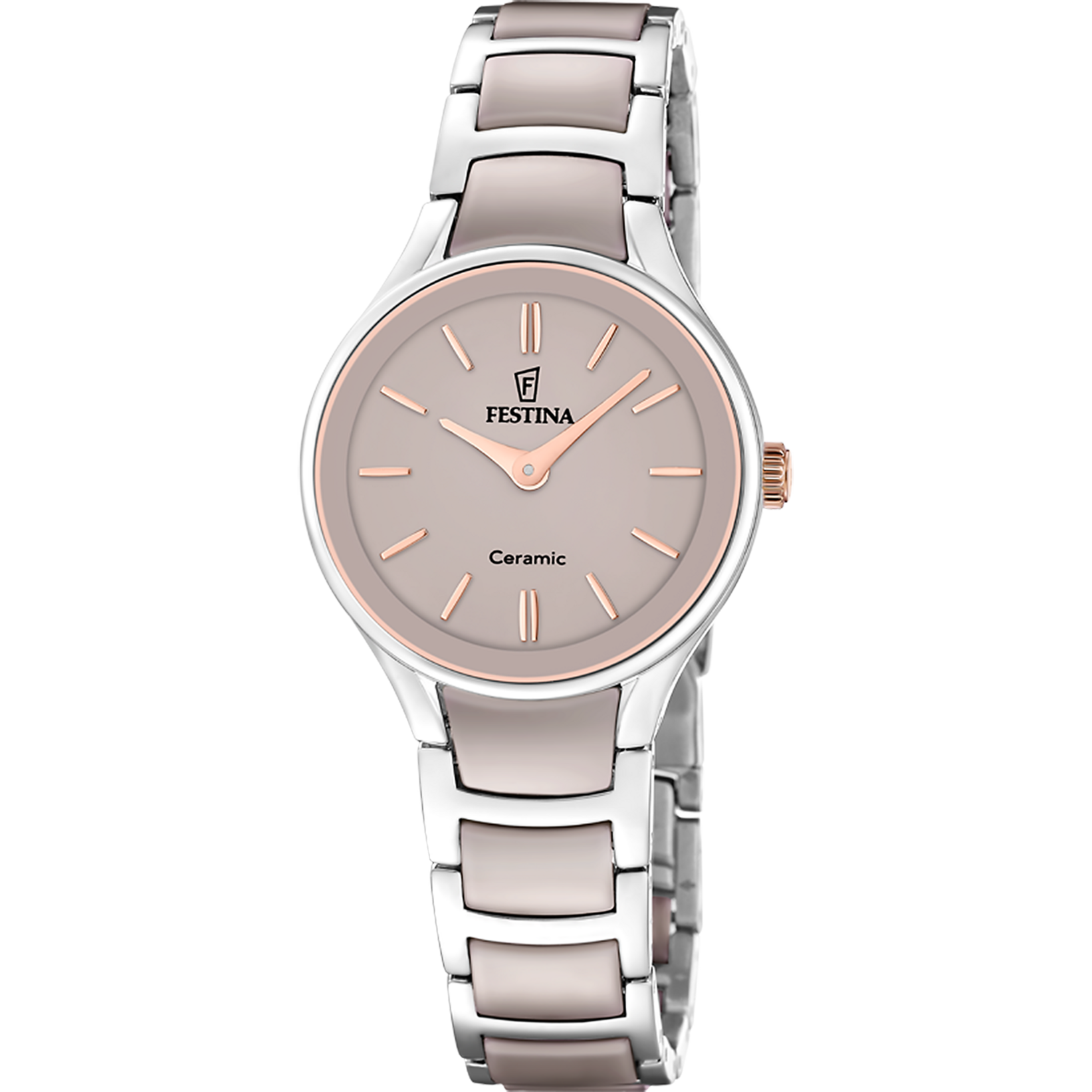 Festina F20752/2 Damen-Armbanduhr Roségold • Keramikgehäuse • Quarzwerk MIYOTA