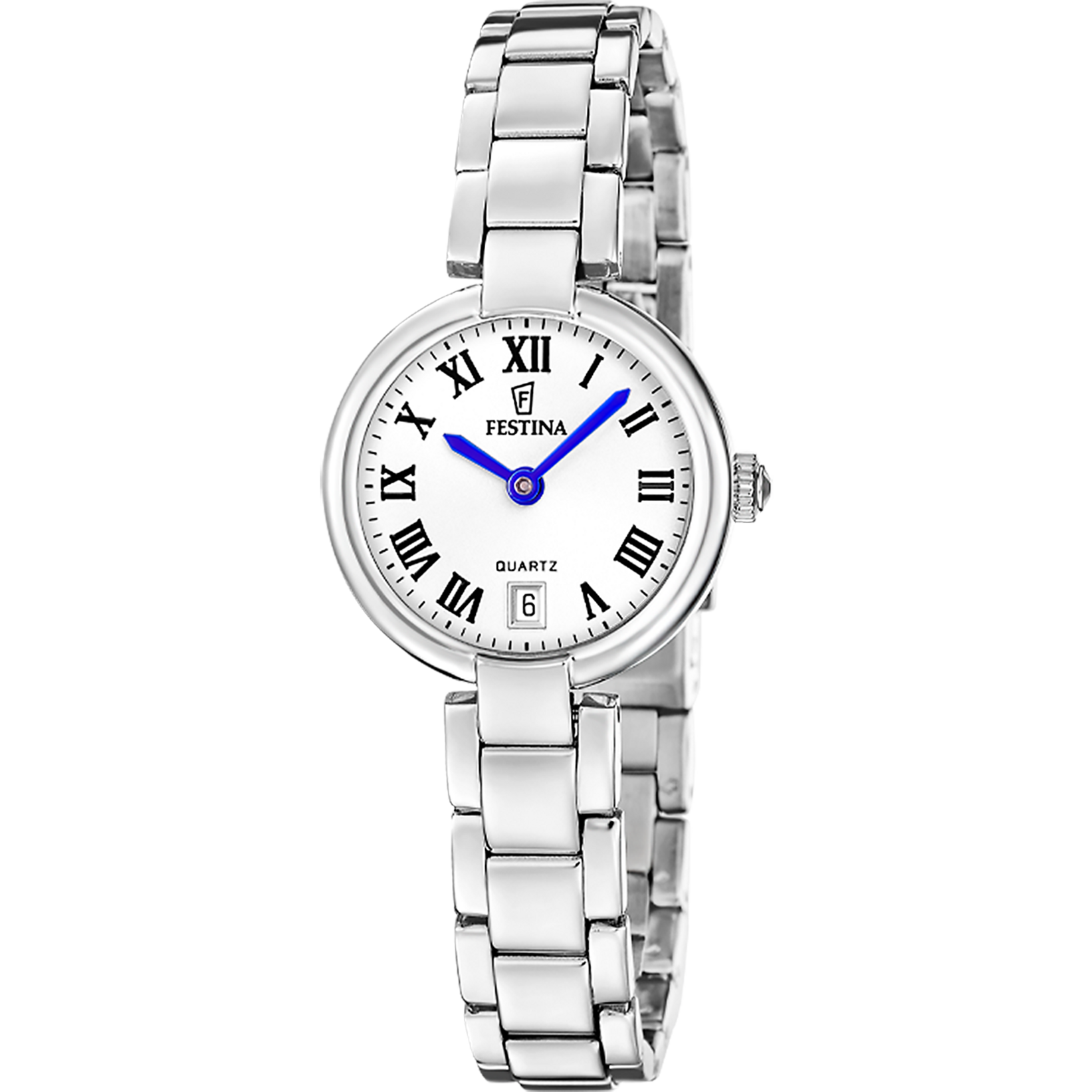 Festina Mademoiselle F20784/2 Damen Armbanduhr • Edelstahlgehäuse • Silberfarbenes Armband