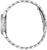 Pulsera de acero inoxidable con caja de reloj de lado, corona visible