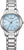 "Reloj Citizen para mujer con correa de acero inoxidable, esfera azul e indicador de fecha"