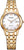 Reloj de mujer en tono oro rosa con esfera blanca y correa de eslabones