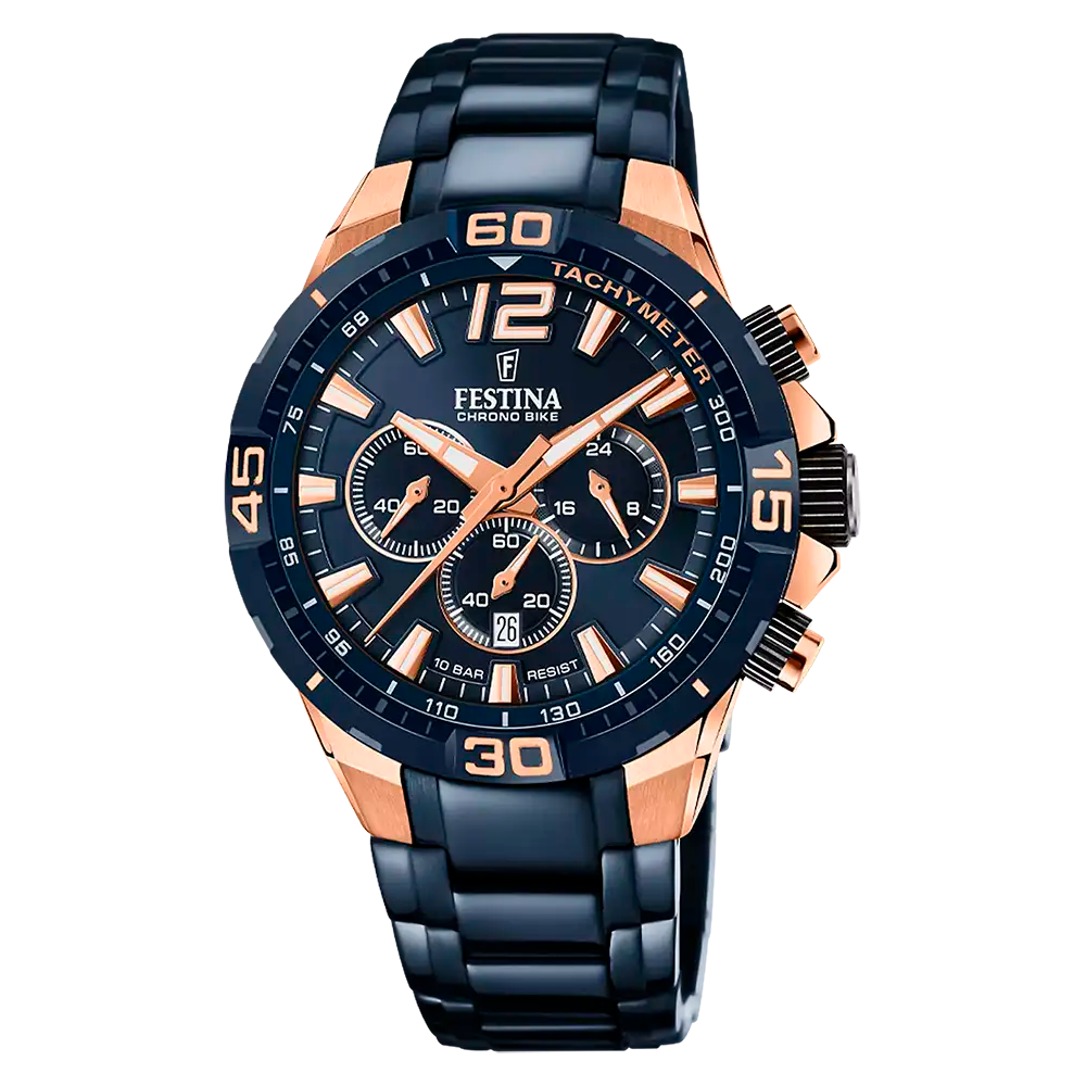Festina Chrono Bike Special Edition F20524/1 Herrklocka Blå • Kronograf • 10 ATM Vattenresistent