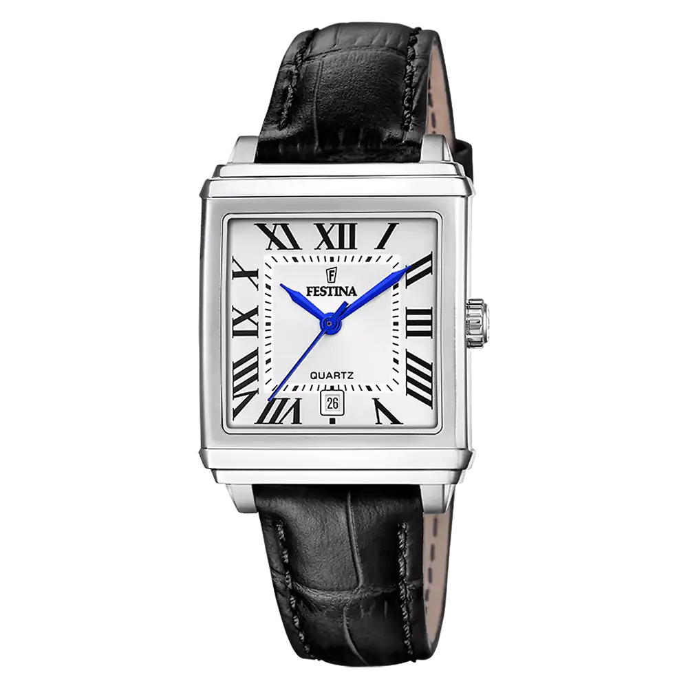 Festina On the Square F20682/3 Damklocka Silver • Mineralglas • Kvartsur