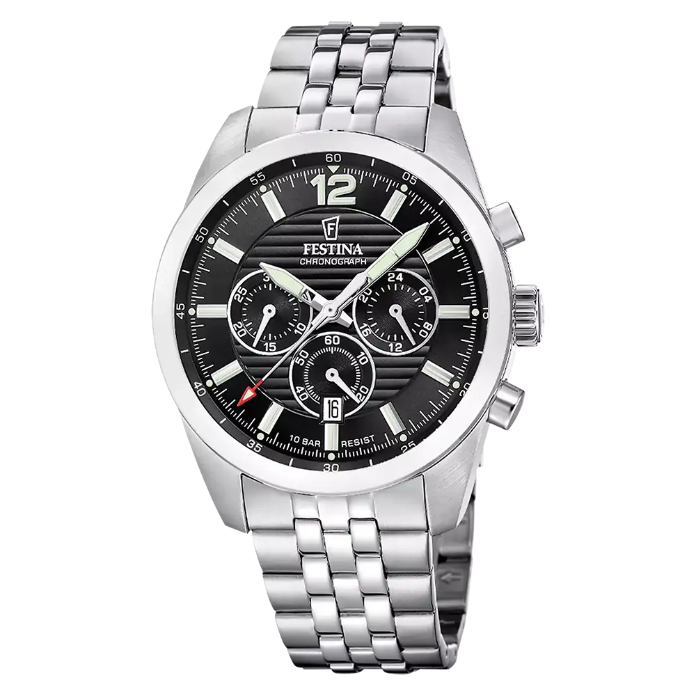 Festina Timeless Chrono F20742/3 Herr • Kronograf • Mineralglas