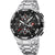 Reloj Festina Chrono Bike para hombre con esfera negra y correa de metal plateada