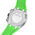 Festina Reloj para hombre con caja plateada y correa de silicona verde en la parte posterior