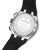 Reloj de hombre con fondo de caja plateado y correa deportiva negra, estampado Festina.